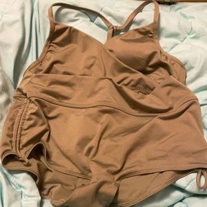 Victoria secret Pink swim top + bottoms . Size large